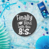 Assiettes En Carton Fini avec ce BS Funny graduation 2025 (Fête)