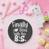 Assiettes En Carton Fini avec ce BS Funny graduation 2025 (Fête)