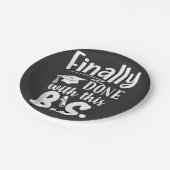 Assiettes En Carton Fini avec ce BS Funny graduation 2025 (Angle)