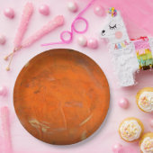 Assiettes En Carton Finition Faux en terre cuite laquée (Fête)