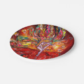 ASSIETTES EN CARTON FIRE FAIRY IN RED (Angle)