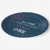 Assiettes En Carton Firecracker 4 juillet Fireworks Anniversaire (Angle)