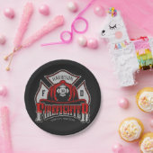 Assiettes En Carton Firefighter Helmet ADD NAME Fire Department Rescue (Fête)