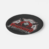 Assiettes En Carton Firefighter Helmet ADD NAME Fire Department Rescue (Angle)