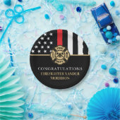 Assiettes En Carton Firefighter Retirement Fire Department Party (Fête)