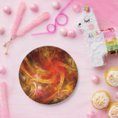 Assiettes En Carton Firestorm Nova Art Abstrait (Fête)