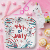 Assiettes En Carton Fireworks 4 juillet Stars BBQ Anniversaire (Fête)