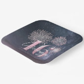 Assiettes En Carton Fireworks Sweet 16 Midnight Blush ID984 (Angulaire)