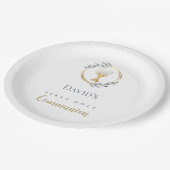 Assiettes En Carton First Holy Communion boy (Angle)