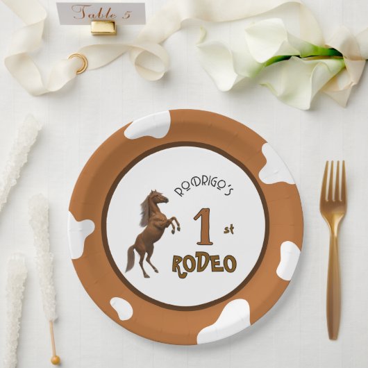 Assiettes En Carton First Rodeo (Mariage)