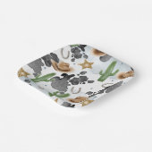 Assiettes En Carton First Rodeo 1st Birthday Rustic Wild West (Angulaire)