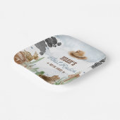 Assiettes En Carton First Rodeo 1st Birthday Rustic Wild West (Angulaire)