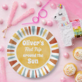 Assiettes En Carton First Trip Around The Sun Invitation (Fête)