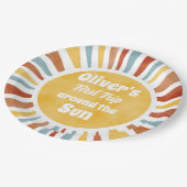 Assiettes En Carton First Trip Around The Sun Invitation (Angle)