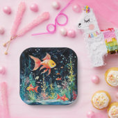 Assiettes En Carton Fish Dreamland, perfection aquarium, (Fête)