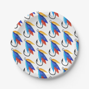 Assiettes En Carton Fishman Boy Anniversaire Poisson Motif mou