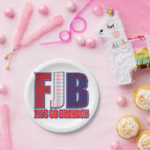 Assiettes En Carton FJB - Lets Go Brandon (Fête)