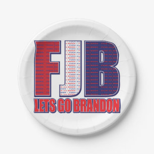 Assiettes En Carton FJB - Lets Go Brandon