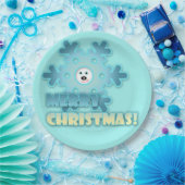 Assiettes En Carton Flacon de Noël (Fête)