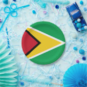 Assiettes En Carton Flag de la Guyana (Fête)