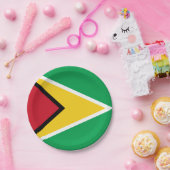 Assiettes En Carton Flag de la Guyana (Fête)