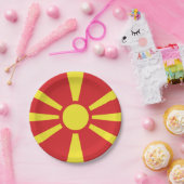 Assiettes En Carton Flag de Macedonia (Fête)