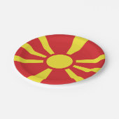 Assiettes En Carton Flag de Macedonia (Angle)