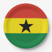 Assiettes En Carton Flag du Ghana (Devant)