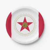 Assiettes En Carton Flag of Birmingham Alabama Paper Plates (Devant)