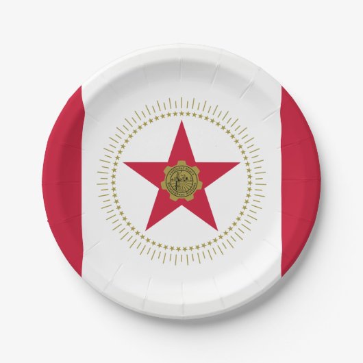 Assiettes En Carton Flag of Birmingham Alabama Paper Plates (Devant)