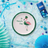 Assiettes En Carton Flamant rose Animal rose St Patrick's Day (Fête)