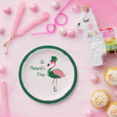 Assiettes En Carton Flamant rose Animal rose St Patrick's Day (Fête)
