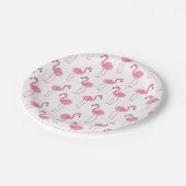 Assiettes En Carton Flamant rose d'amusement (Angle)