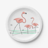 Assiettes En Carton Flamant rose Ocean Trio 2 plaque papier (Devant)