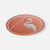 Assiettes En Carton Flamant rose Party Elegeant Peach (Angle)