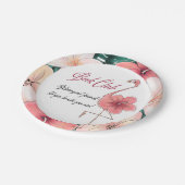 Assiettes En Carton Flamant rose rose chic drôle de réunion de groupe (Angle)