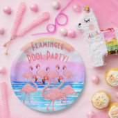 Assiettes En Carton Flamants roses de la Parade (Fête)