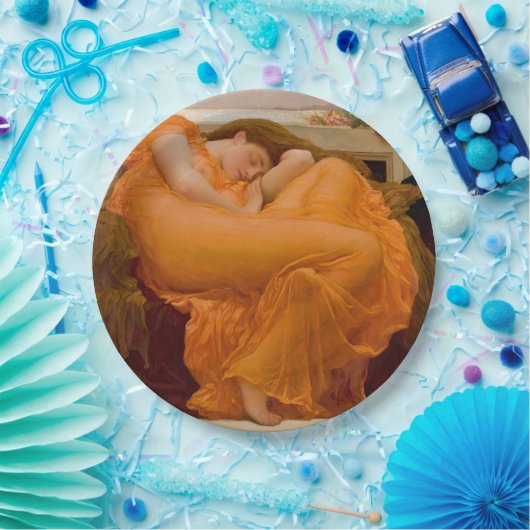 Assiettes En Carton Flaming June (par Frederic Leighton) (Fête)