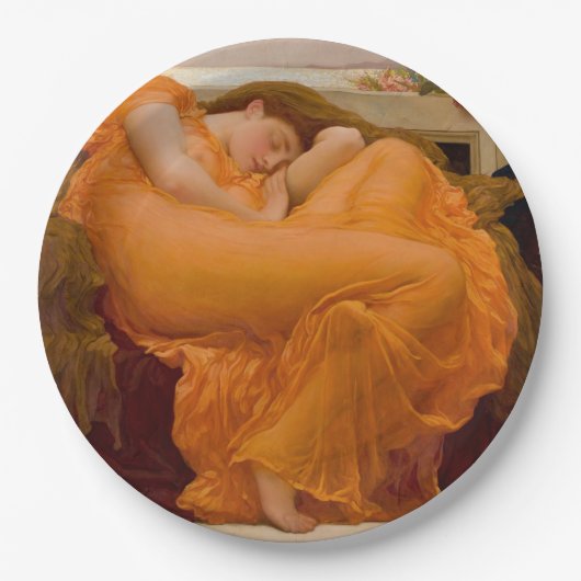 Assiettes En Carton Flaming June (par Frederic Leighton) (Devant)