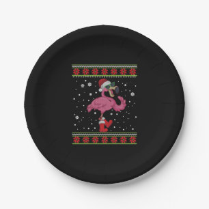 Assiettes En Carton Flamingo Christmas I Want A Flamingo