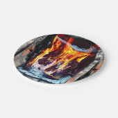 Assiettes En Carton Flamme (Angle)