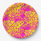 Assiettes En Carton Flamme Spirale ! (Devant)