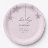 Assiettes En Carton Flammes de neige à l'extérieur de la Parties scint (Devant)