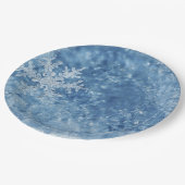 Assiettes En Carton Flammes de neige congelées de Noël (Angle)