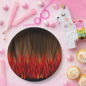ASSIETTES EN CARTON FLAMMES D'INCENDIE (Fête)
