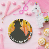 Assiettes En Carton Flammes et pompiers (Fête)