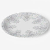 Assiettes En Carton Flèche blanche (Angle)