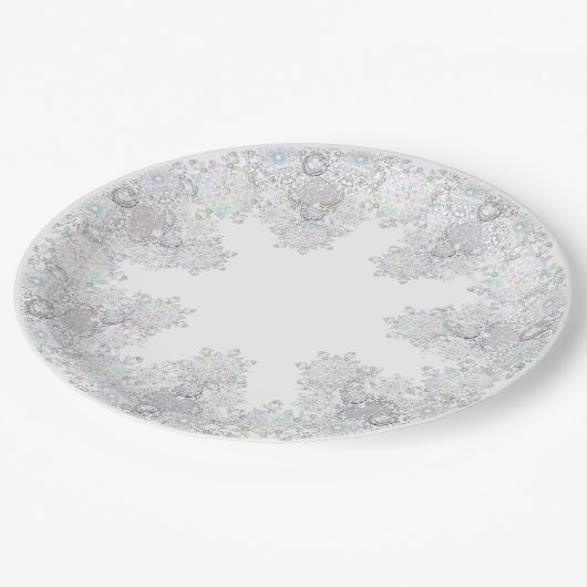 Assiettes En Carton Flèche blanche (Angle)