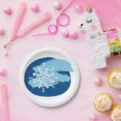 Assiettes En Carton Flèche de neige en hiver (Fête)