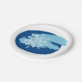 Assiettes En Carton Flèche de neige en hiver (Angle)
